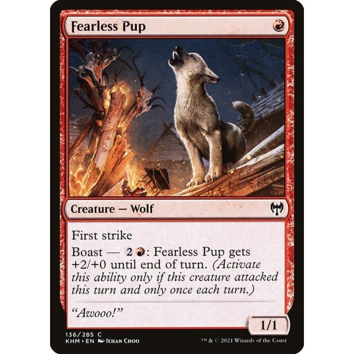 Magic: The Gathering Fearless Pup (136) Near Mint