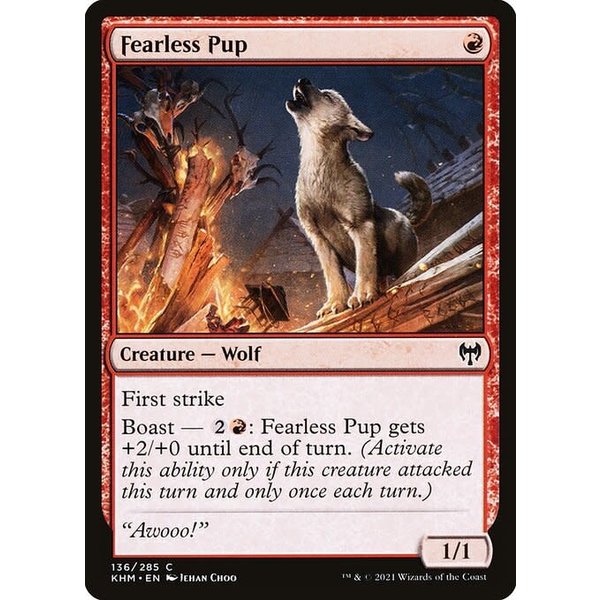 Magic: The Gathering Fearless Pup (136) Near Mint Foil