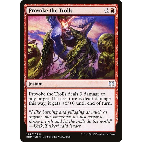 Magic: The Gathering Provoke the Trolls (144) Near Mint Foil
