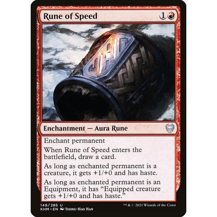 Magic: The Gathering Rune of Speed (148) Near Mint