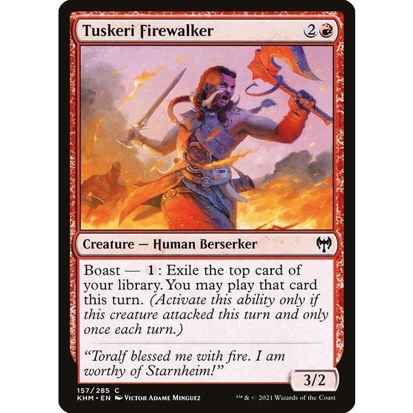 Magic: The Gathering Tuskeri Firewalker (157) Near Mint Foil
