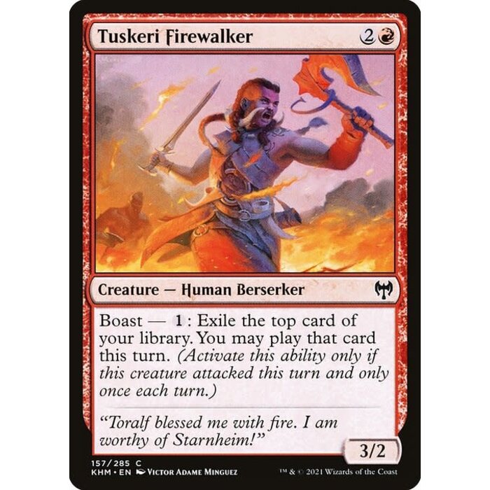 Magic: The Gathering Tuskeri Firewalker (157) Near Mint Foil