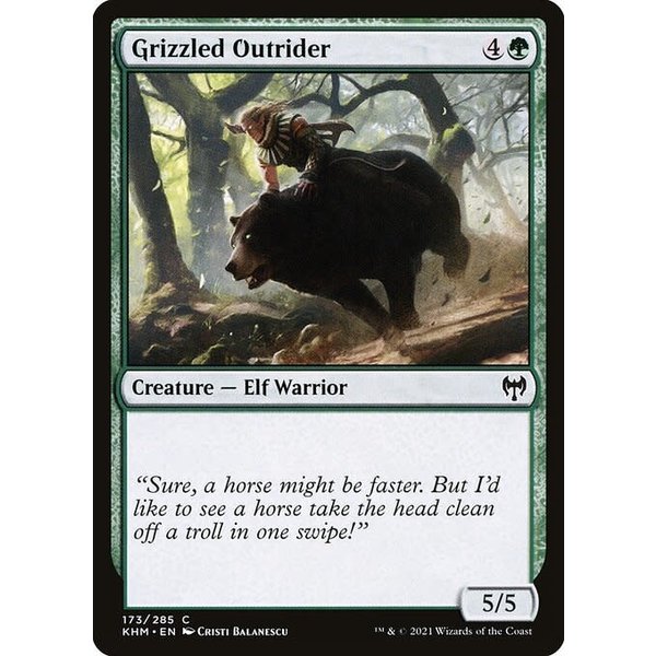 Magic: The Gathering Grizzled Outrider (173) Near Mint