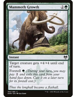 Magic: The Gathering Mammoth Growth (183) Lightly Played Foil