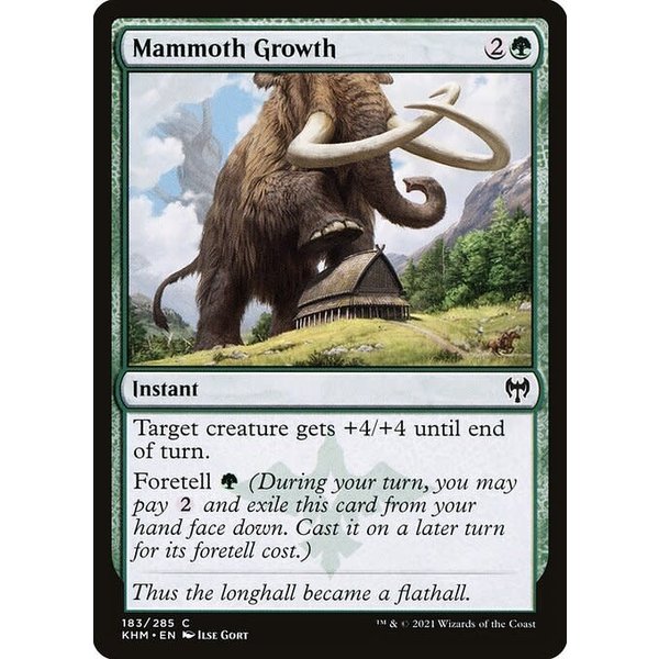 Magic: The Gathering Mammoth Growth (183) Lightly Played Foil
