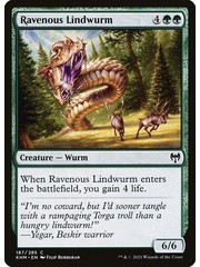 Magic: The Gathering Ravenous Lindwurm (187) Near Mint Foil