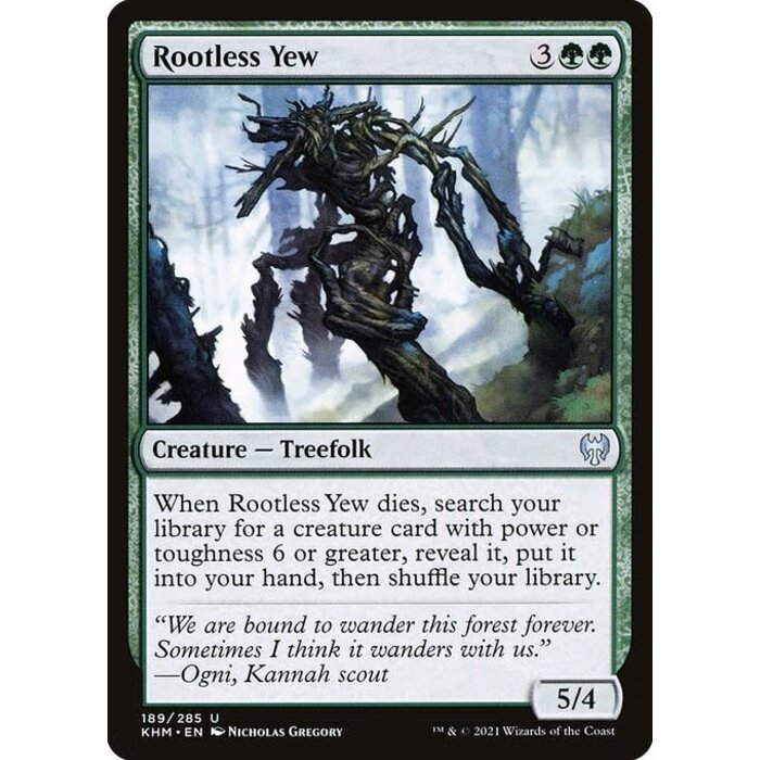 Magic: The Gathering Rootless Yew (189) Near Mint Foil