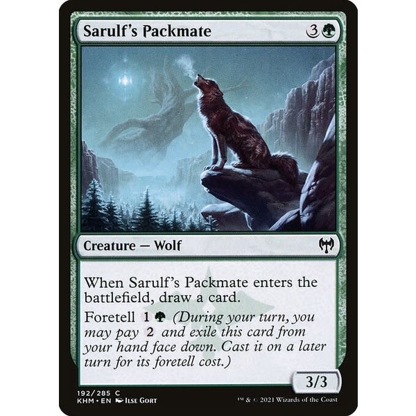 Magic: The Gathering Sarulf's Packmate (192) Near Mint Foil