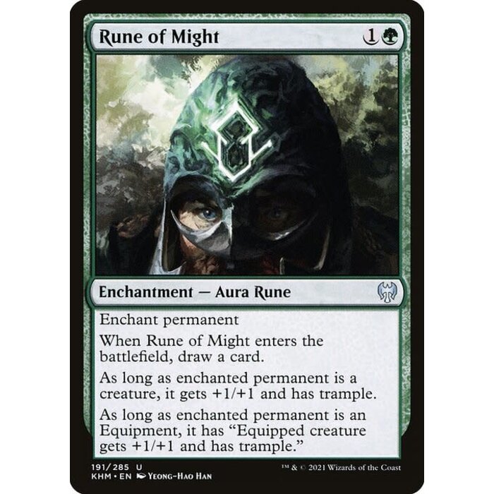 Magic: The Gathering Rune of Might (191) Near Mint