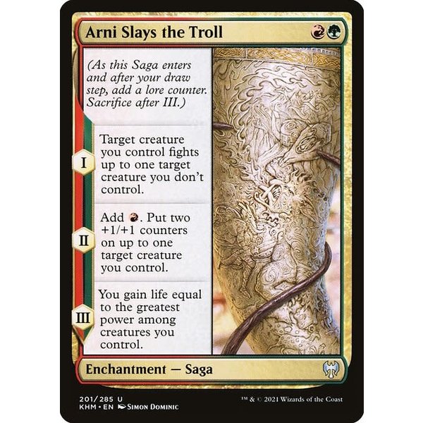 Magic: The Gathering Arni Slays the Troll (201) Near Mint