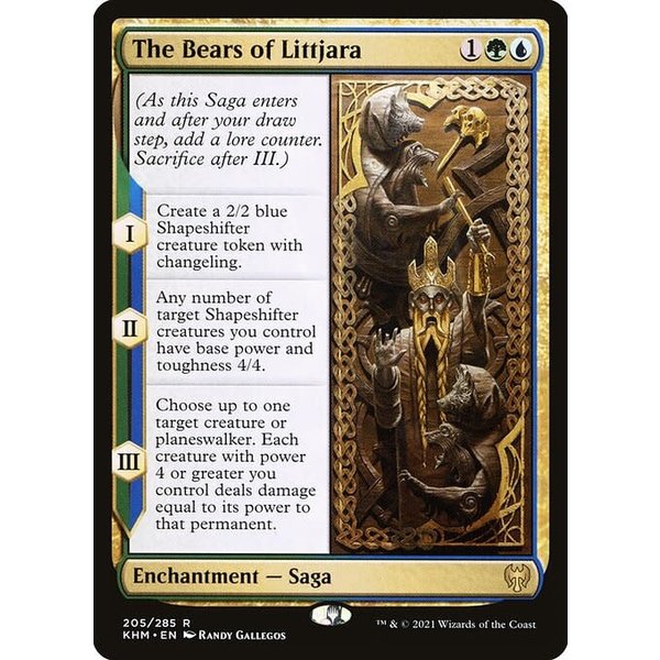 Magic: The Gathering The Bears of Littjara (205) Lightly Played Foil