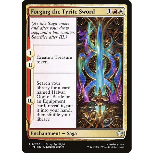 Magic: The Gathering Forging the Tyrite Sword (211) Near Mint
