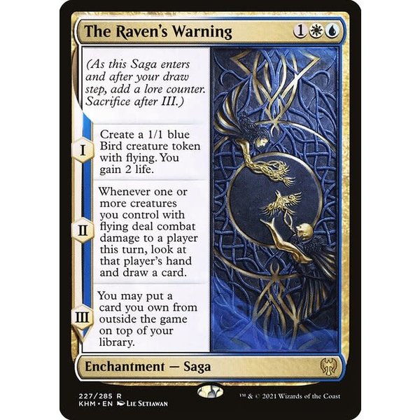 Magic: The Gathering The Raven's Warning (227) Near Mint Foil