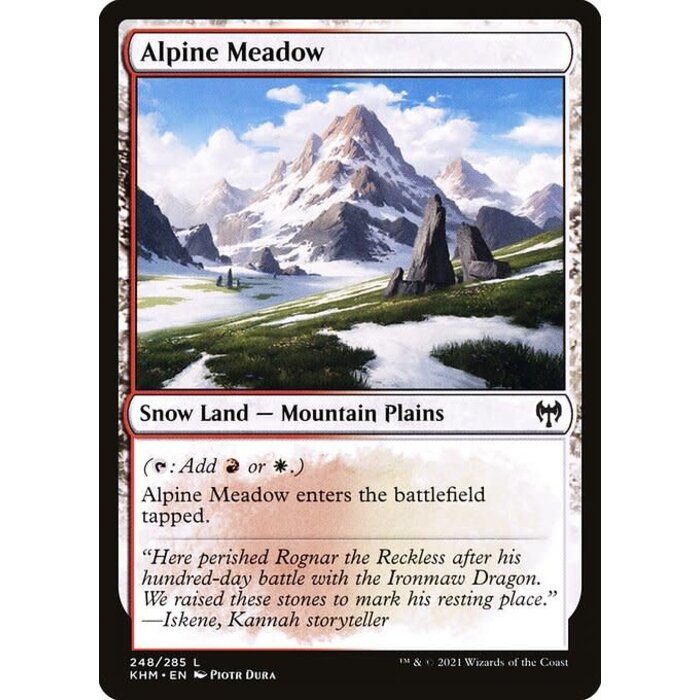Magic: The Gathering Alpine Meadow (248) Lightly Played