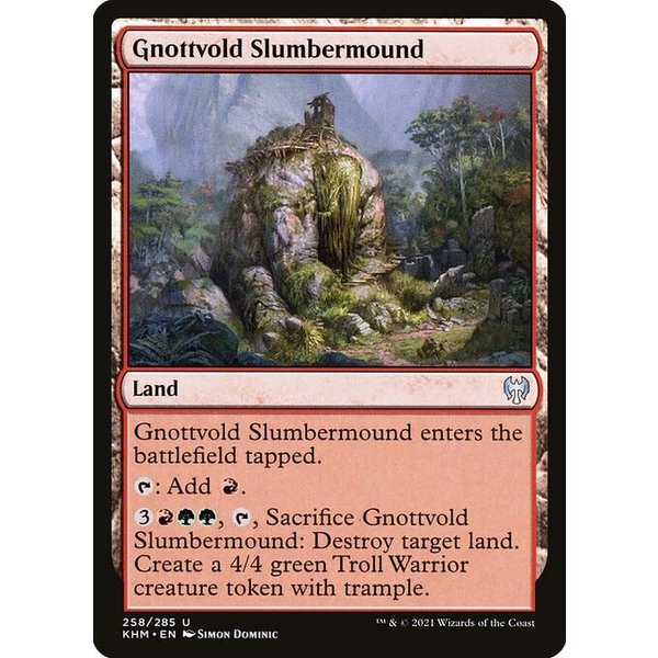 Magic: The Gathering Gnottvold Slumbermound (258) Near Mint