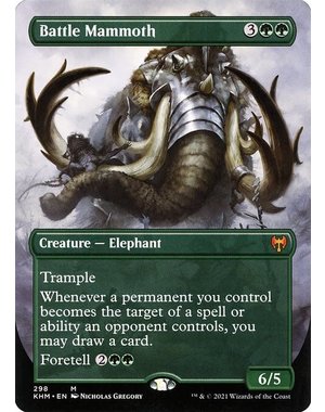 Magic: The Gathering Battle Mammoth (Borderless) (298) Near Mint