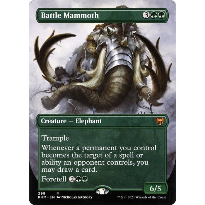 Magic: The Gathering Battle Mammoth (Borderless) (298) Near Mint