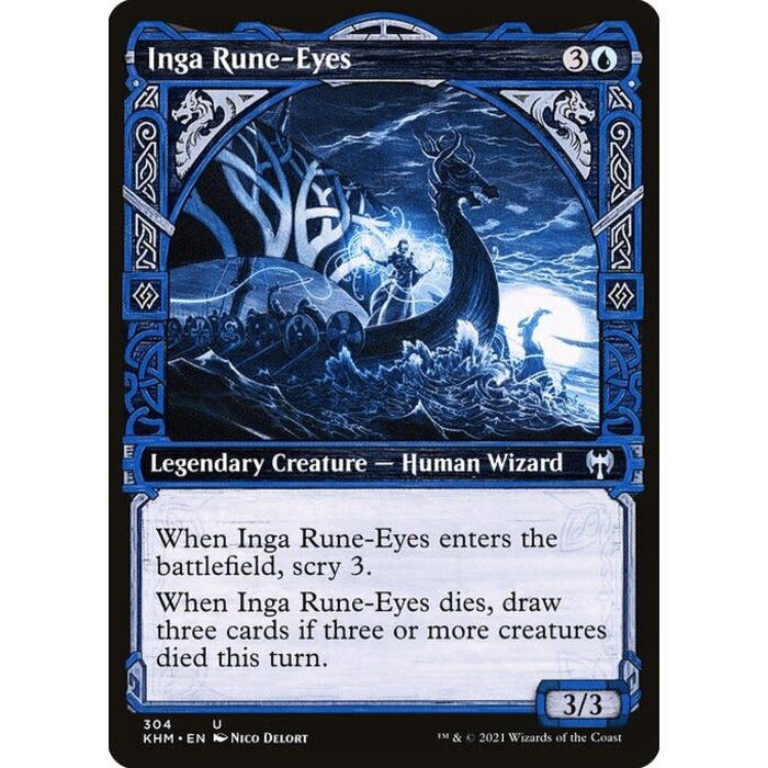 Magic: The Gathering Inga Rune-Eyes (Showcase) (304) Near Mint Foil