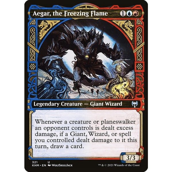 Magic: The Gathering Aegar, the Freezing Flame (Showcase) (321) Near Mint Foil