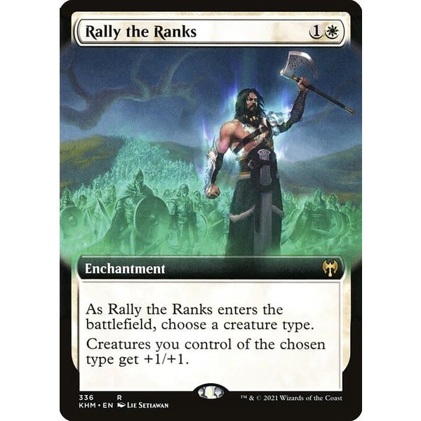 Magic: The Gathering Rally the Ranks (Extended Art) (336) Near Mint