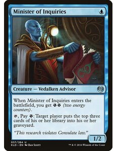 Magic: The Gathering Minister of Inquiries (057) Lightly Played