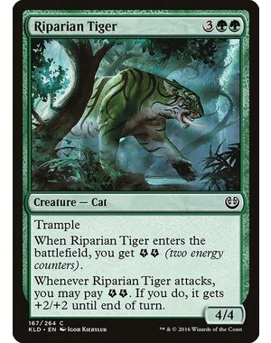 Magic: The Gathering Riparian Tiger (167) Lightly Played