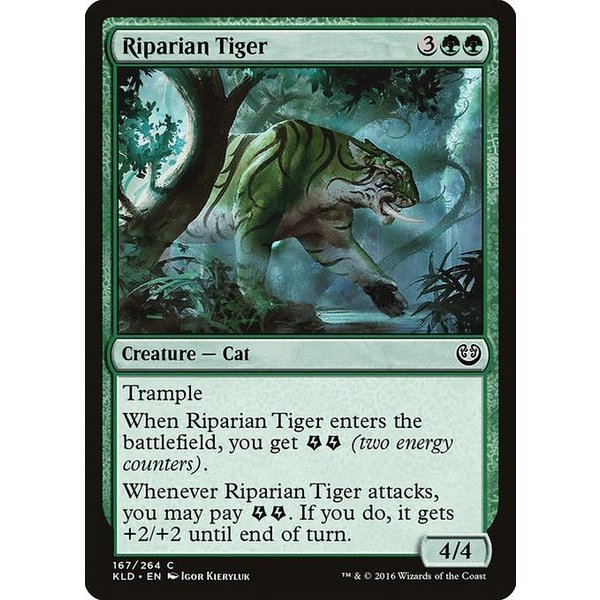 Magic: The Gathering Riparian Tiger (167) Lightly Played