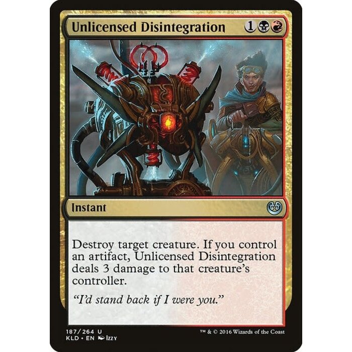 Magic: The Gathering Unlicensed Disintegration (187) Lightly Played