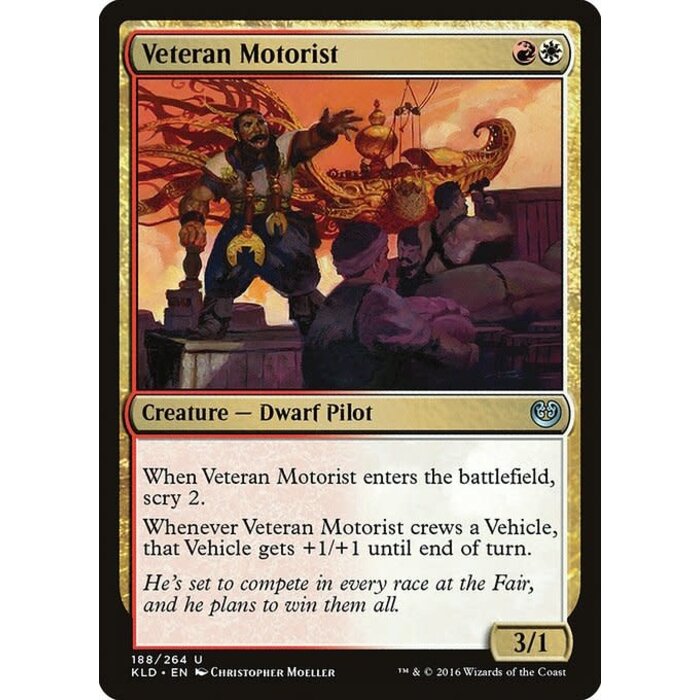 Magic: The Gathering Veteran Motorist (188) Lightly Played