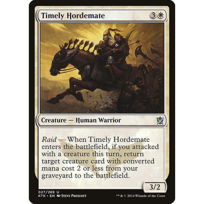 Magic: The Gathering Timely Hordemate (027) Near Mint