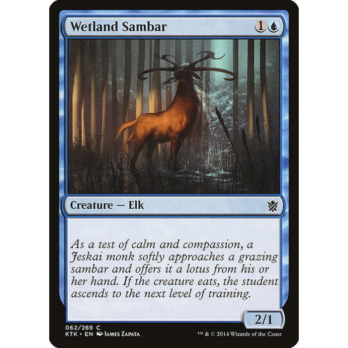 Magic: The Gathering Wetland Sambar (062) Lightly Played