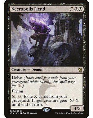 Magic: The Gathering Necropolis Fiend (082) Lightly Played