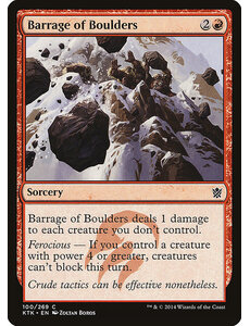 Magic: The Gathering Barrage of Boulders (100) Lightly Played