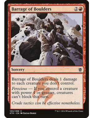 Magic: The Gathering Barrage of Boulders (100) Lightly Played