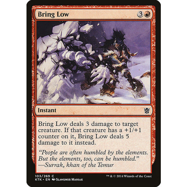 Magic: The Gathering Bring Low (103) Lightly Played