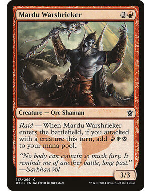 Magic: The Gathering Mardu Warshrieker (117) Lightly Played