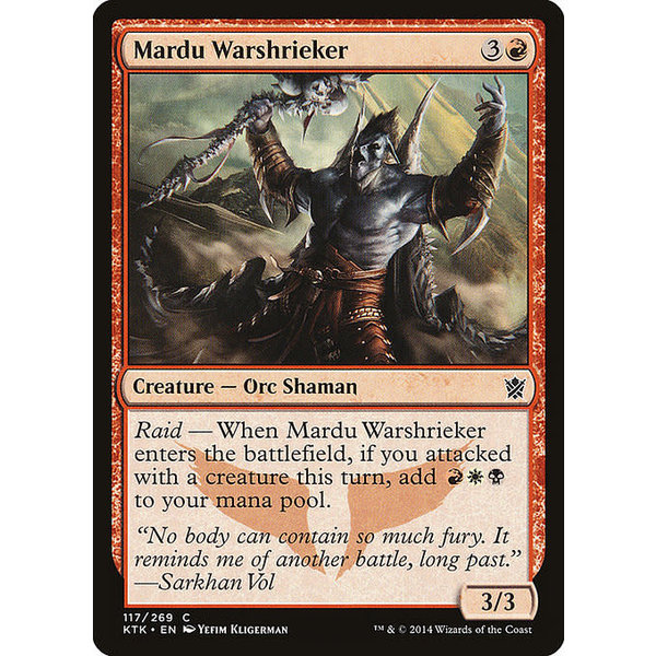 Magic: The Gathering Mardu Warshrieker (117) Lightly Played