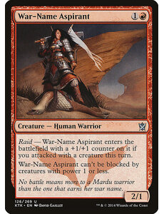 Magic: The Gathering War-Name Aspirant (126) Near Mint