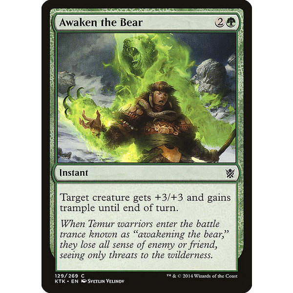 Magic: The Gathering Awaken the Bear (129) Lightly Played