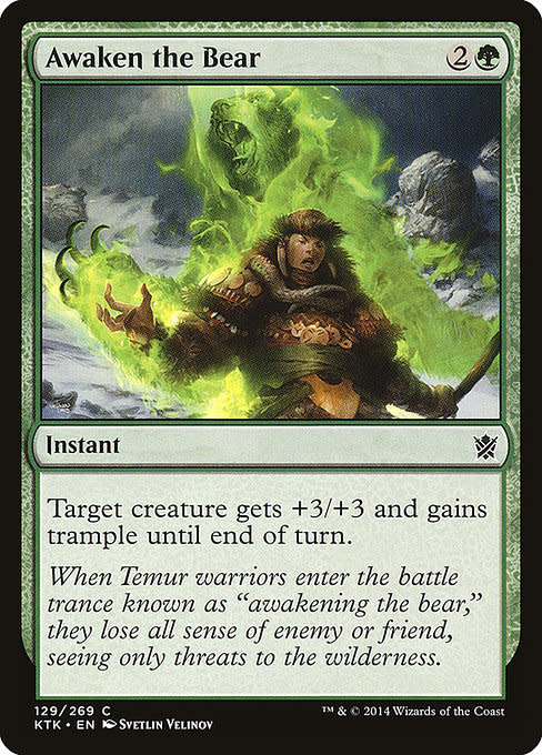 Magic: The Gathering Awaken the Bear (129) Lightly Played - Kingslayer Games