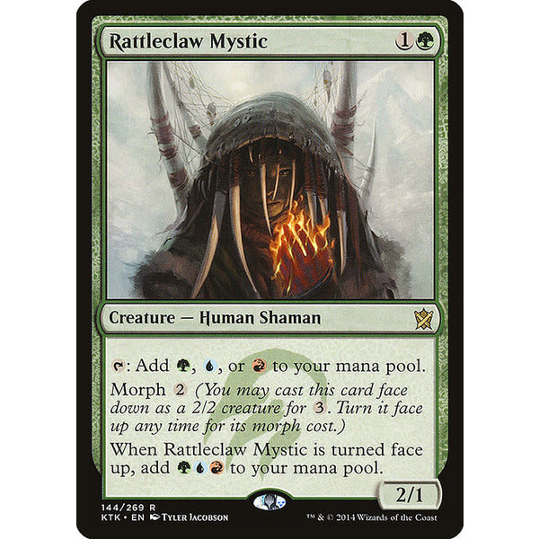 Magic: The Gathering Rattleclaw Mystic (144) Moderately Played