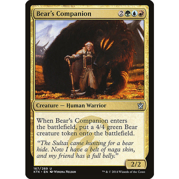 Magic: The Gathering Bear's Companion (167) Near Mint