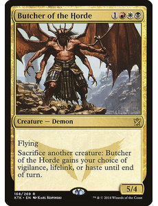 Magic: The Gathering Butcher of the Horde (168) Lightly Played