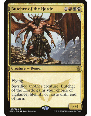 Magic: The Gathering Butcher of the Horde (168) Lightly Played