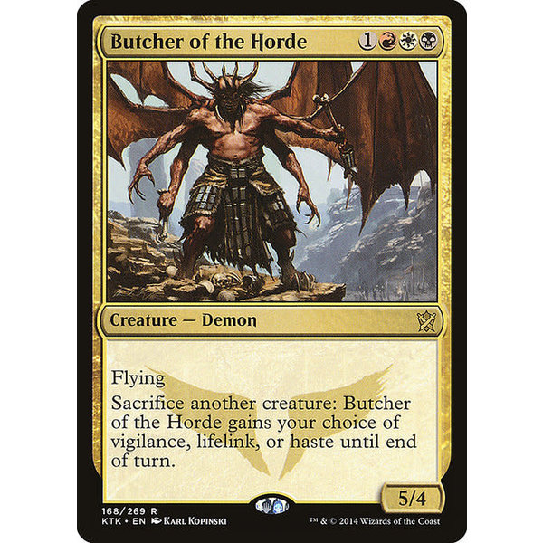 Magic: The Gathering Butcher of the Horde (168) Near Mint