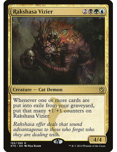 Magic: The Gathering Rakshasa Vizier (193) Lightly Played Foil