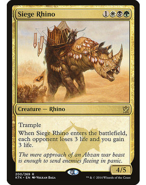 Magic: The Gathering Siege Rhino (200) Lightly Played