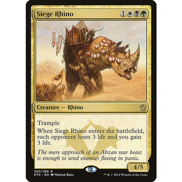 Magic: The Gathering Siege Rhino (200) Lightly Played