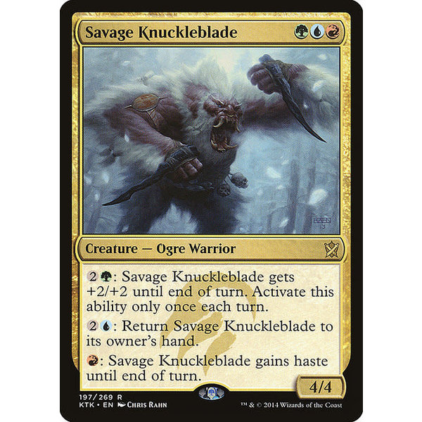 Magic: The Gathering Savage Knuckleblade (197) Moderately Played Foil