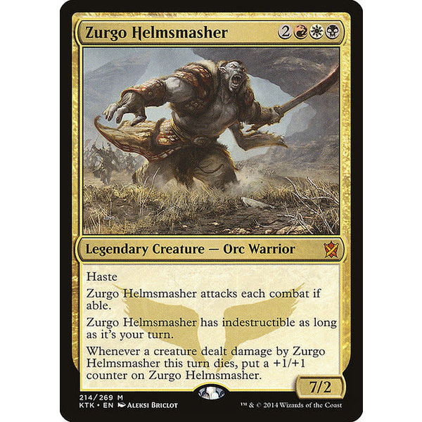 Magic: The Gathering Zurgo Helmsmasher (214) Lightly Played